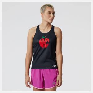 Tricouri Dama New Balance Run For Life Boroughs Singlet Negrii Colorati | NB671NOU