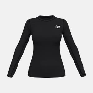 Tricouri Dama New Balance W Baselayer Long Sleeve Top Negrii | NB485DNG