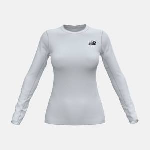 Tricouri Dama New Balance W Baselayer Long Sleeve Top Albi | NB724MWX